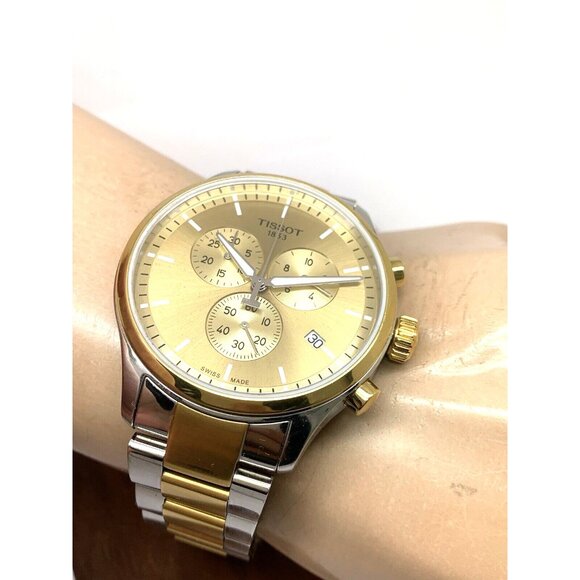 Tissot Men's Watch Chrono XL Swiss Quartz Chronograph Two Tone T1166172202100 - Picture 6 of 15